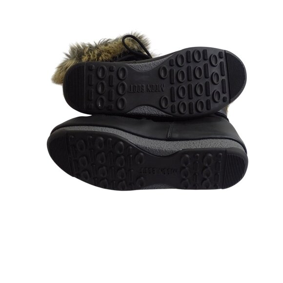Moon Boot Waterproof Winter Ski Snow Boots With Faux Fur Trim Women Size 7 - Picture 7 of 14